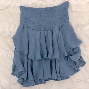 SHEIN smocked blue skirt. Size Medium